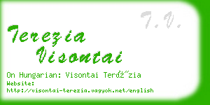 terezia visontai business card